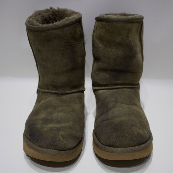 UGG Australia Classic Short II Shearling Winter Boot Bootie Brown Women's Size 8 - Picture 6 of 16
